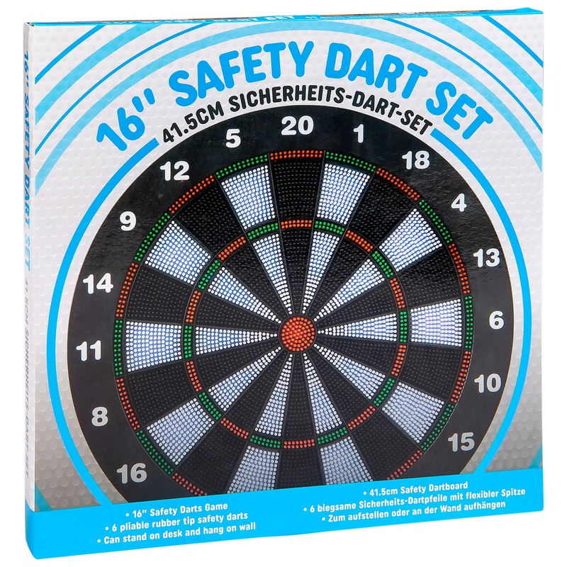 16 Inch Safety Dartboard with 6 Safety Darts 7 16 Inch Safety Dartboard with 6 Safety Darts