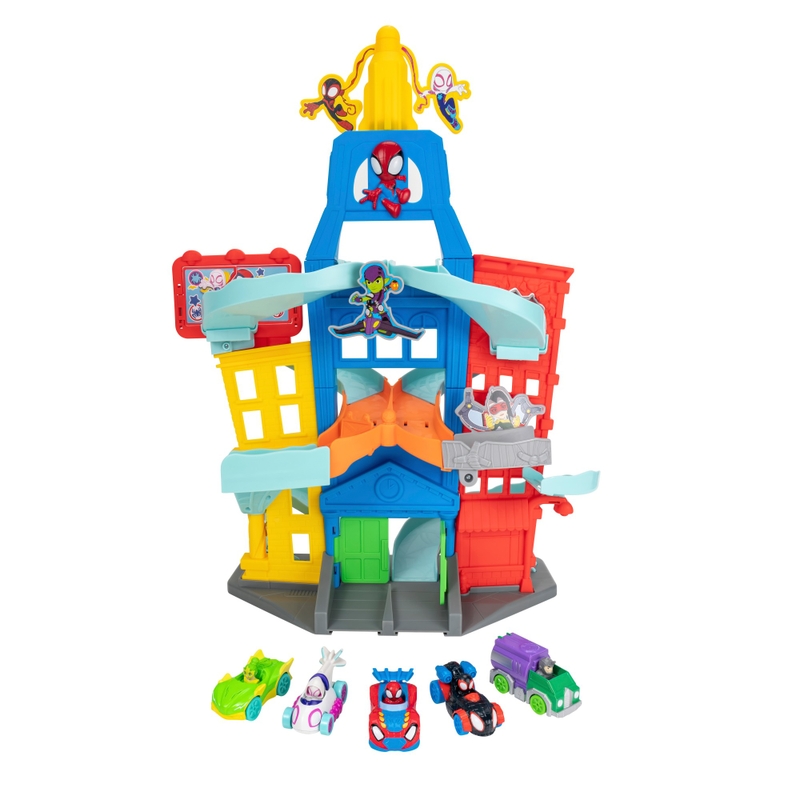 Spidey and His Amazing Friends Playset Amazing Metals City Race Track