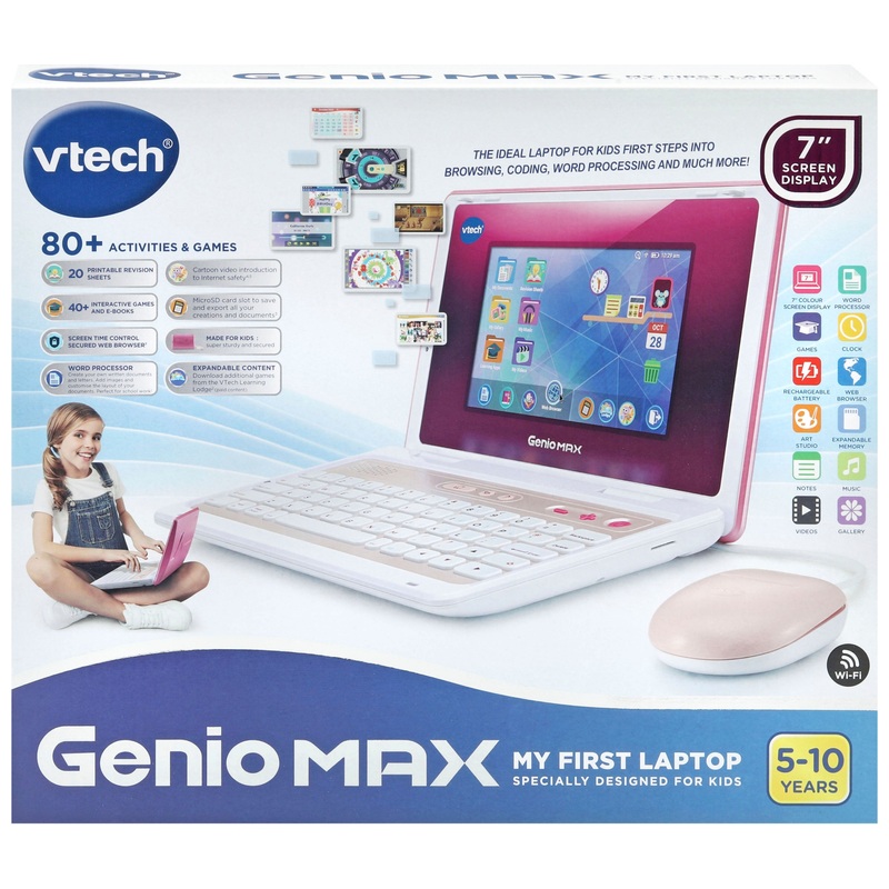 VTech Genio Max My First Laptop Pink 6 VTech Genio Max My First Laptop Pink