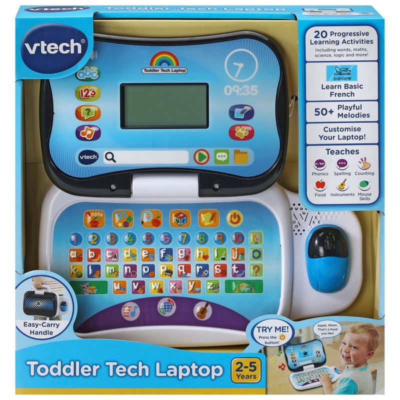 VTech Toddler Tech Laptop White 4 VTech Toddler Tech Laptop White