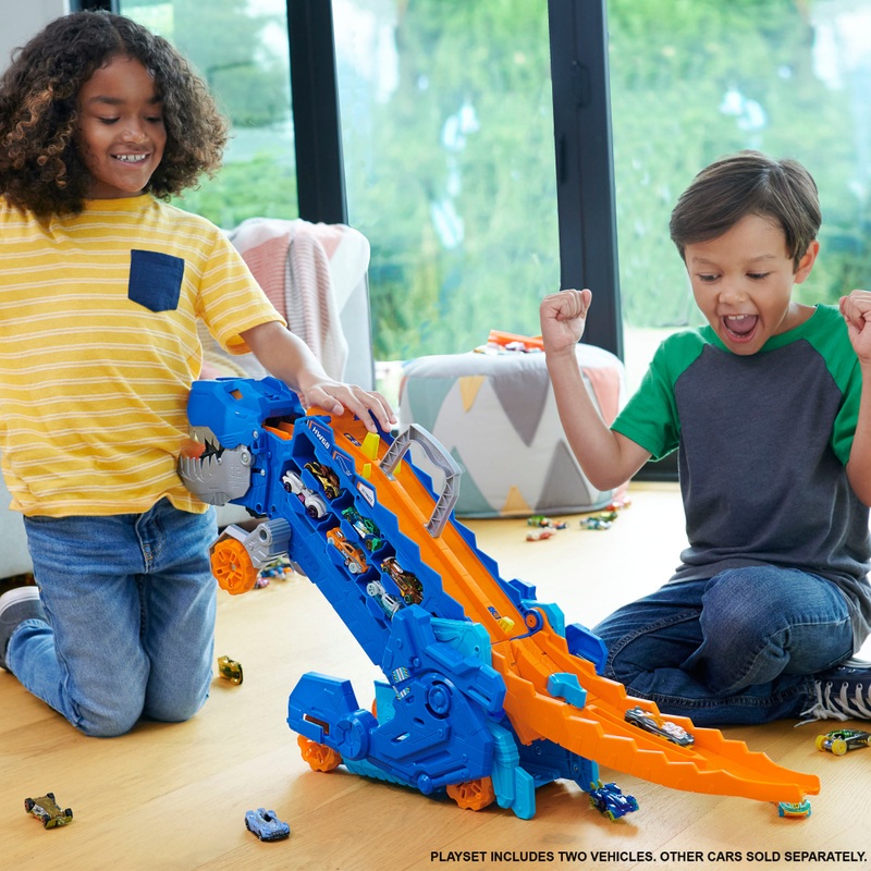 Hot Wheels City Let's Race Ultimate T-Rex Transporter Playset