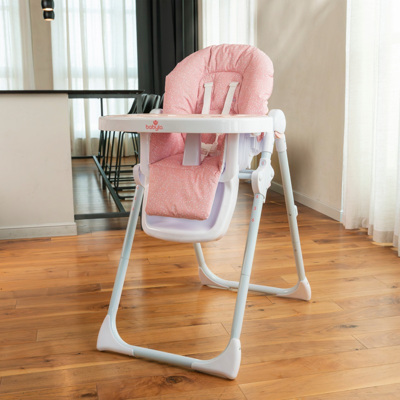 Babylo Hi Lo Convertible High Chair Pink Speckle 7 Babylo Hi Lo Convertible High Chair Pink Speckle
