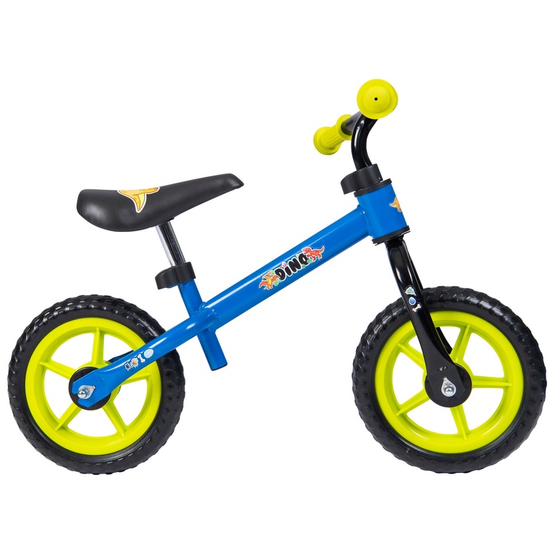 10 Inch Dinosaur Balance Bike Blue