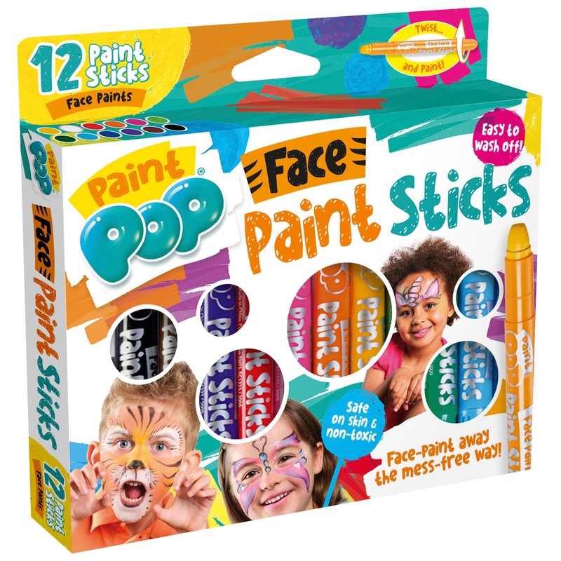 Paint Pop Face Paint Sticks 12 Pack