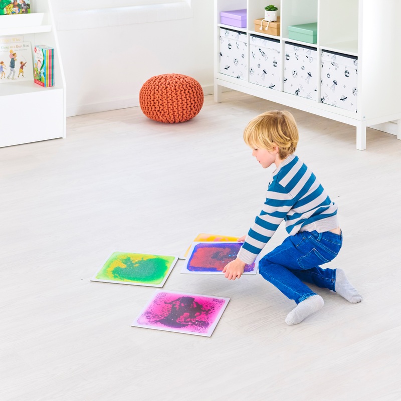 Play Factory Play Floor Tiles Liquid Sensory 4 Pack