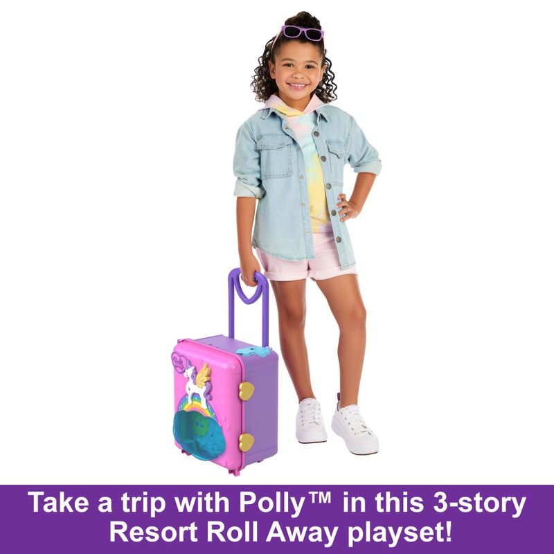Polly Pocket Pollyville Resort Playset Rolling Suitcase 4 Polly Pocket Pollyville Resort Playset Rolling Suitcase