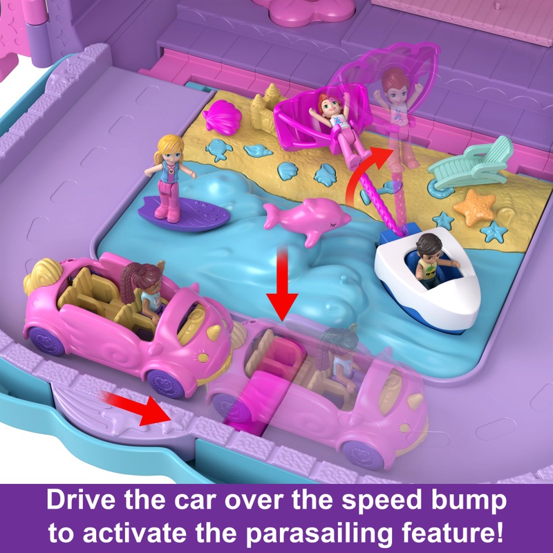 Polly Pocket Pollyville Resort Playset Rolling Suitcase 5 Polly Pocket Pollyville Resort Playset Rolling Suitcase