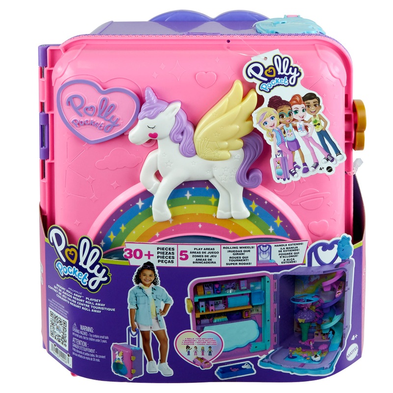 Polly Pocket Pollyville Resort Playset Rolling Suitcase 8 Polly Pocket Pollyville Resort Playset Rolling Suitcase