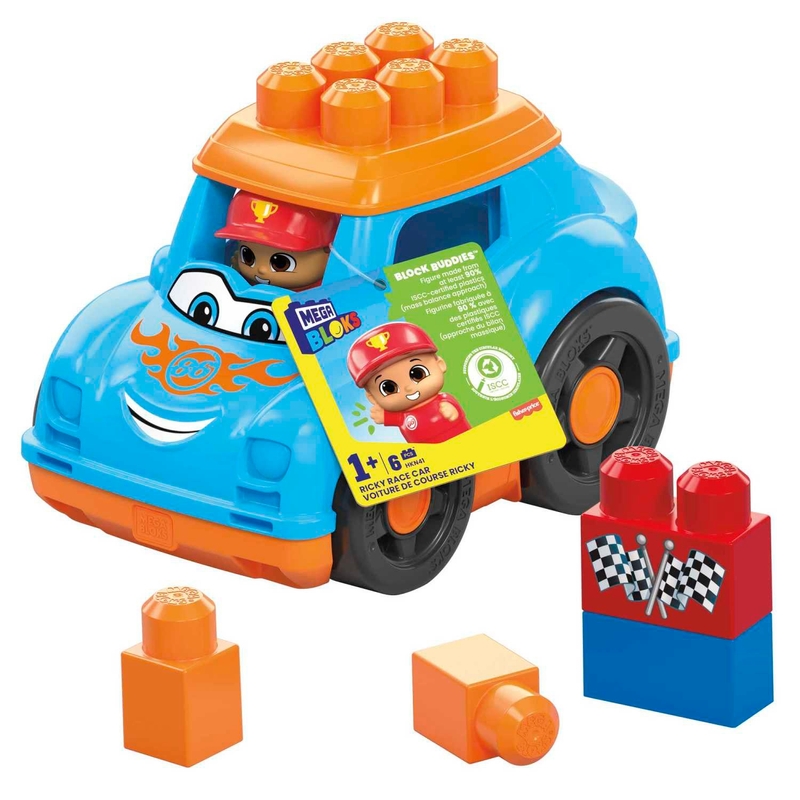 MEGA Bloks Building Blocks Ricky Race Car
