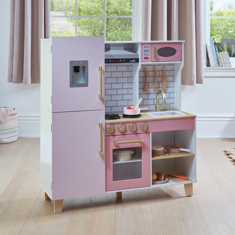 Kitchen Corner Deluxe Wooden Kitchen Pink 5 Kitchen Corner Deluxe Wooden Kitchen Pink