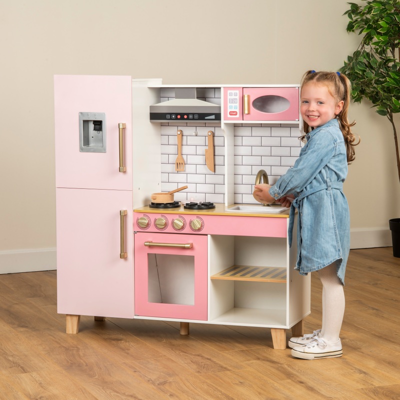 Kitchen Corner Deluxe Wooden Kitchen Pink 7 Kitchen Corner Deluxe Wooden Kitchen Pink