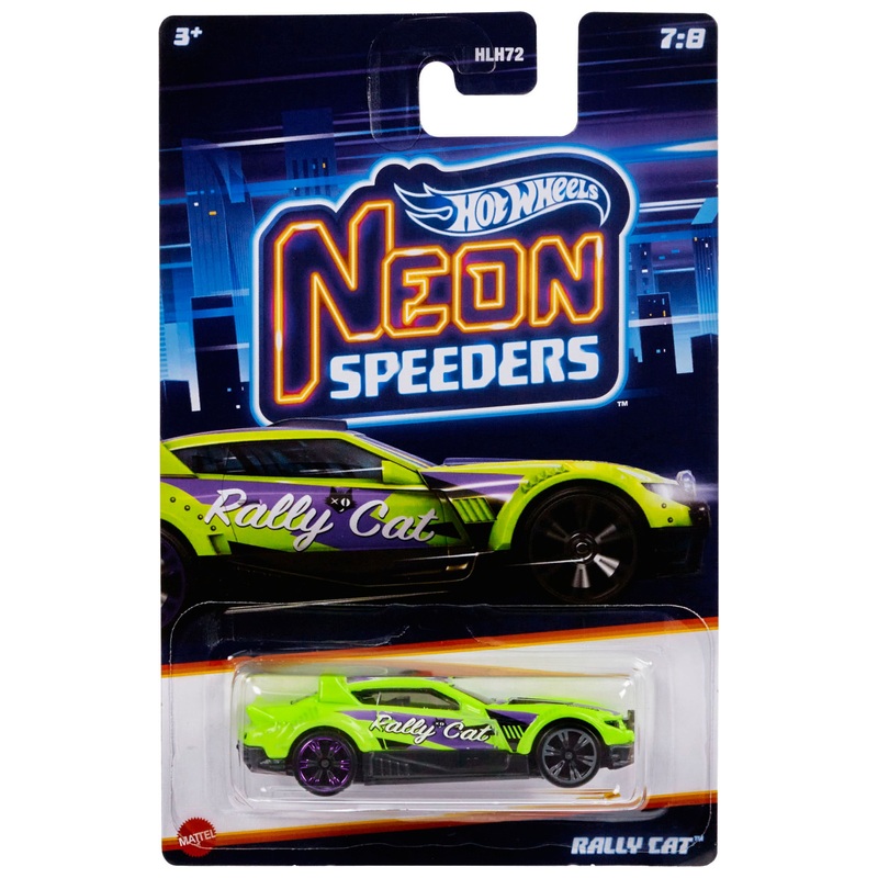 Hot Wheels Neon Speeders 1:64 UV Die-Cast Car Assortment 3 Hot Wheels Neon Speeders 1:64 UV Die-Cast Car Assortment