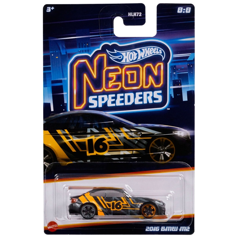 Hot Wheels Neon Speeders 1:64 UV Die-Cast Car Assortment 4 Hot Wheels Neon Speeders 1:64 UV Die-Cast Car Assortment