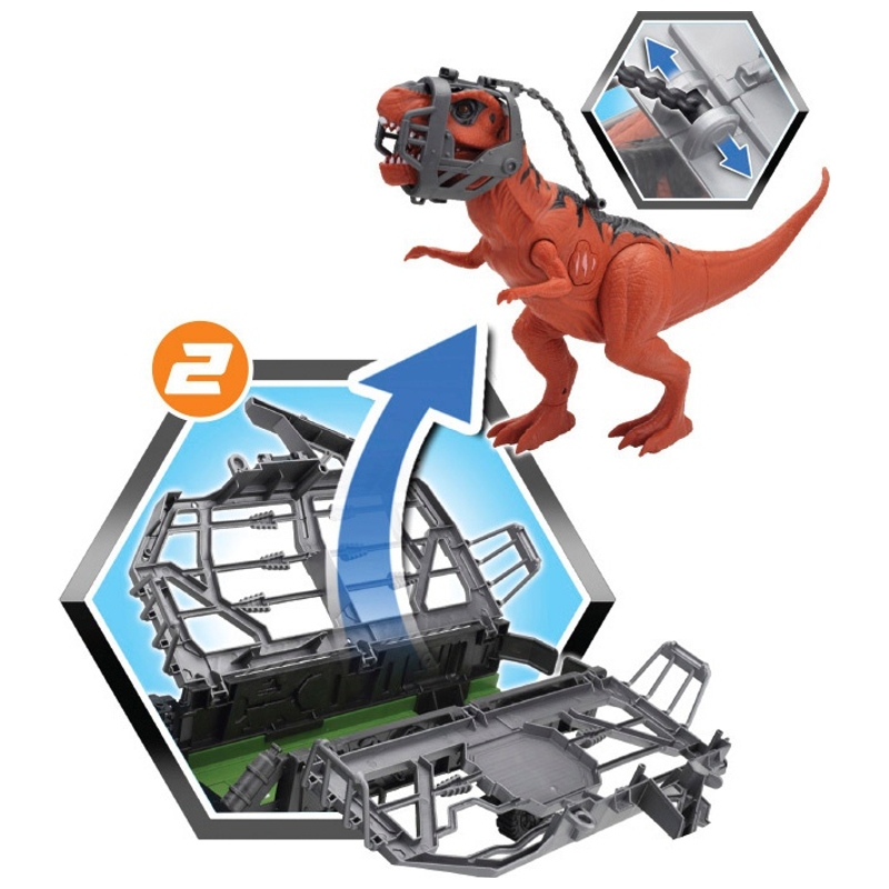 Dino Valley Ultimate Convoy Giant T-Rex Playset with Lights and Sounds