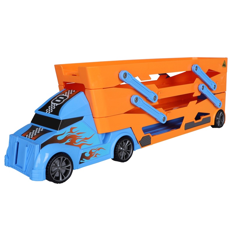Super Wheelz Diecast Car Hauler Truck Set