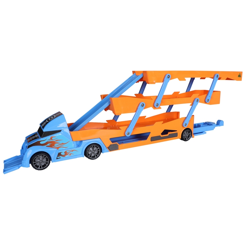 Super Wheelz Diecast Car Hauler Truck Set