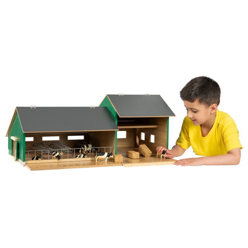 Kids Globe Wooden Farming Farm Shed Playset