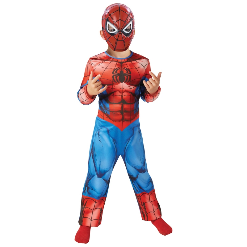 Marvel Spider-Man Costume and Mask Dress-Up Set