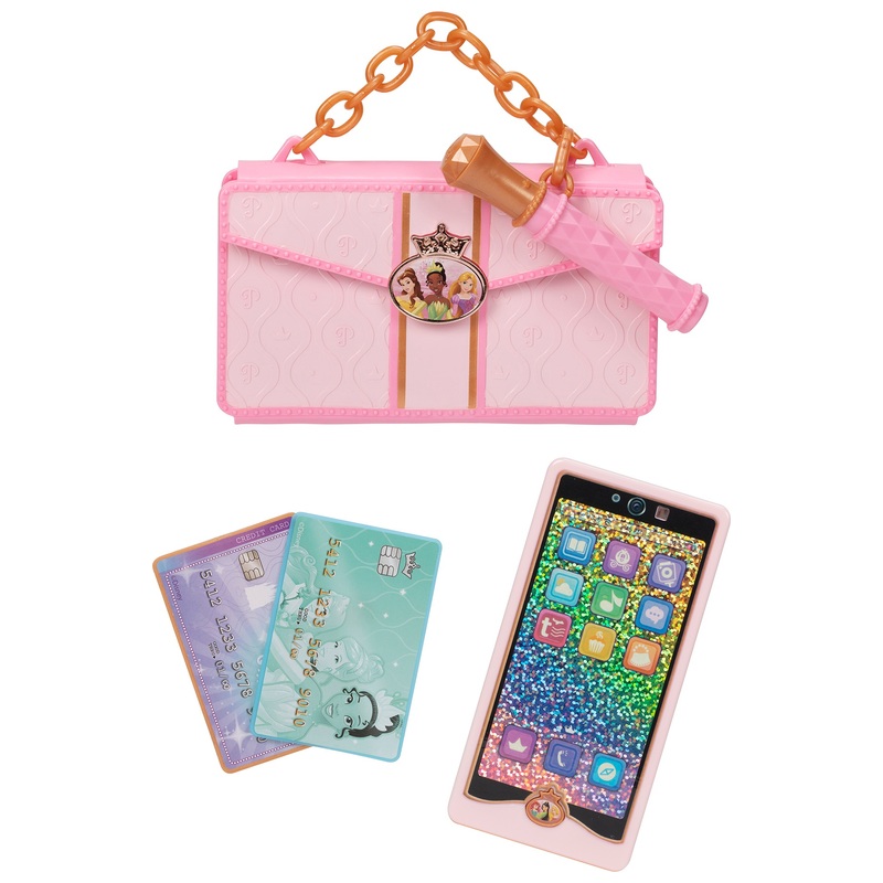 Disney Princess Style Collection Play Phone & Stylish Clutch Bag Set 4 Disney Princess Style Collection Play Phone & Stylish Clutch Bag Set