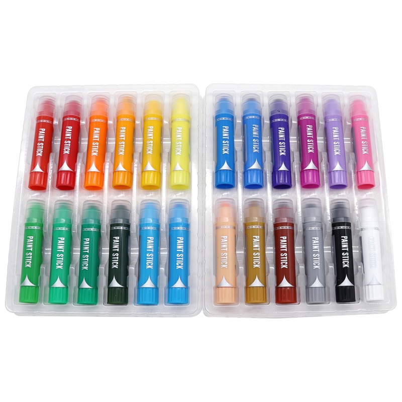Crafty Co. Water-Based Paint Sticks Set 24 Piece 6 Crafty Co. Water-Based Paint Sticks Set 24 Piece