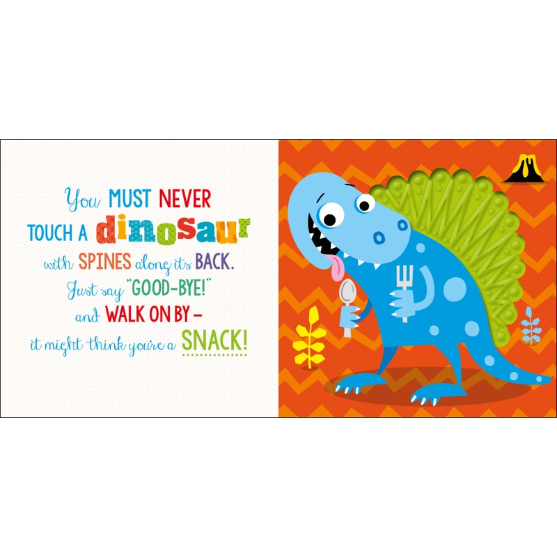 Never Touch a Dinosaur! Interactive Sensory Board Book