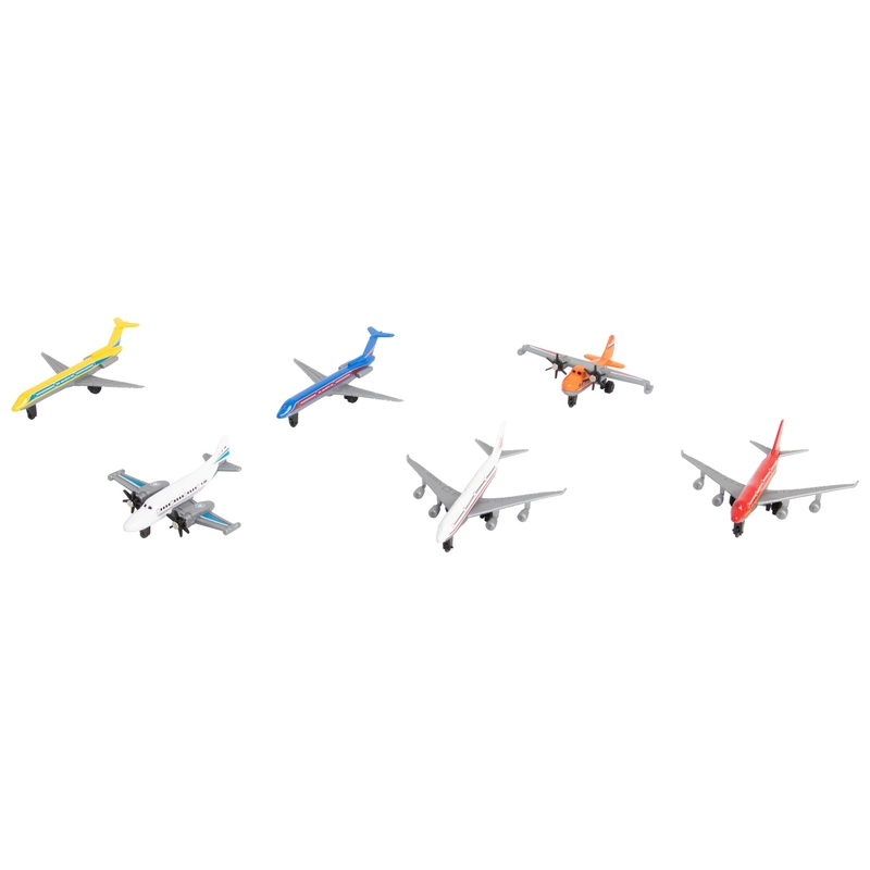 Super Wheelz Diecast Airplane 6 Pack