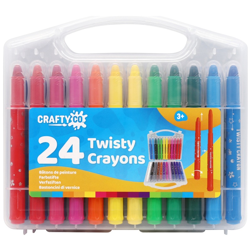 Crafty Co. Twisty Crayons Set 24 Piece