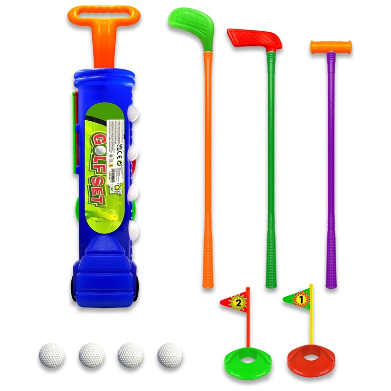 Golf Clubs and Balls Caddy Set