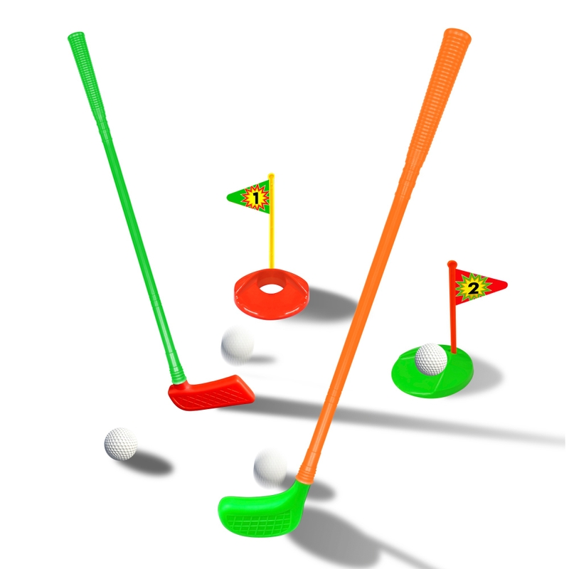 Golf Clubs and Balls Caddy Set 6 Golf Clubs and Balls Caddy Set