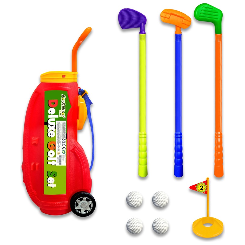 Deluxe Golf Clubs and Balls Caddy Set