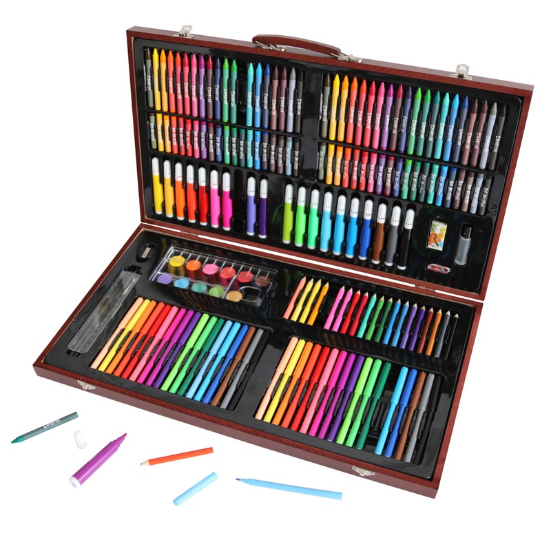 Art Studio Junior Wooden Box Art Set 180 Pieces