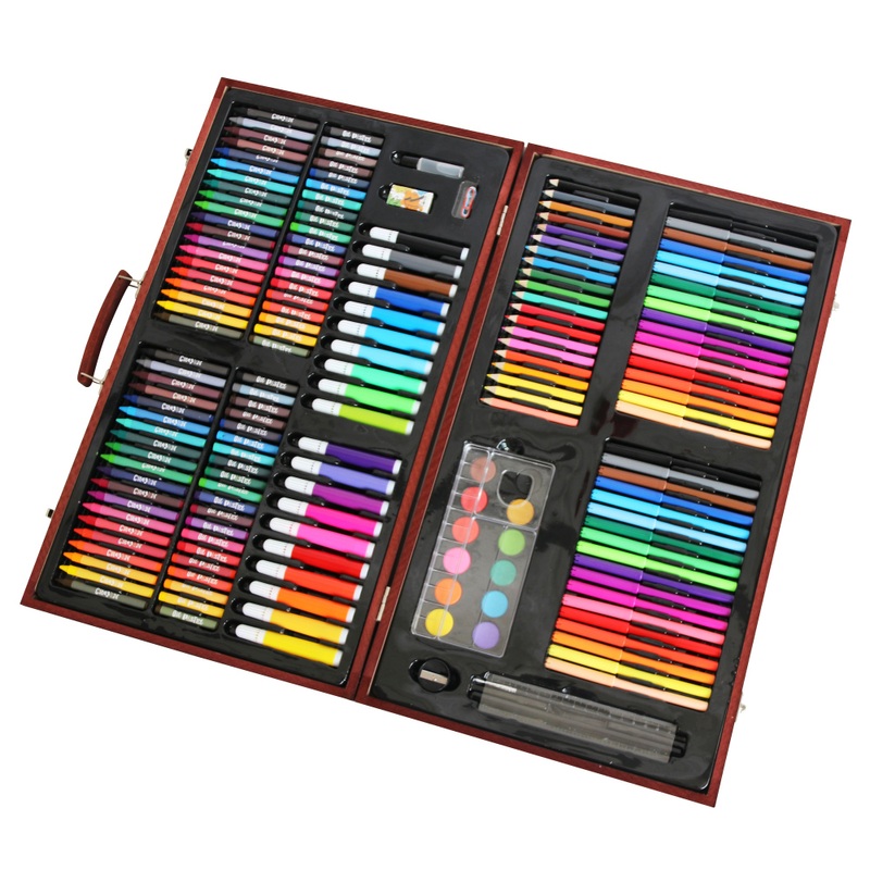 Art Studio Junior Wooden Box Art Set 180 Pieces