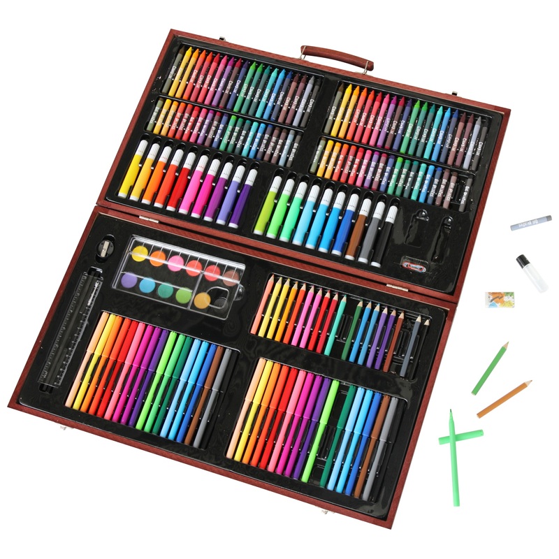 Art Studio Junior Wooden Box Art Set 180 Pieces