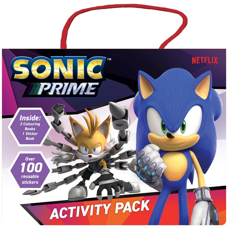 Sonic Prime Activity Books and 100+ Stickers Pack