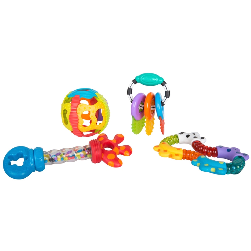 Playgro Twist and Chew Activity Teething Toys 4 Pack 8 Playgro Twist and Chew Activity Teething Toys 4 Pack