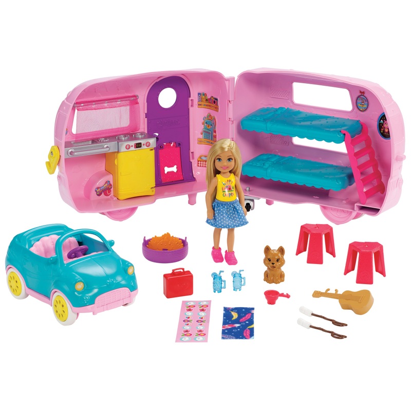 Barbie Club Chelsea Camper with Accessories Playset