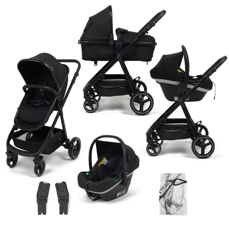Origin i-Size by Babylo 2-in-1 Travel System with EnfaSafe i-Size R129 Car Seat Black