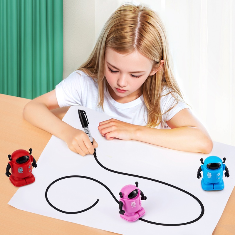 Pocket Play Drawbot Robot Play Learn and Create Toy Assortment