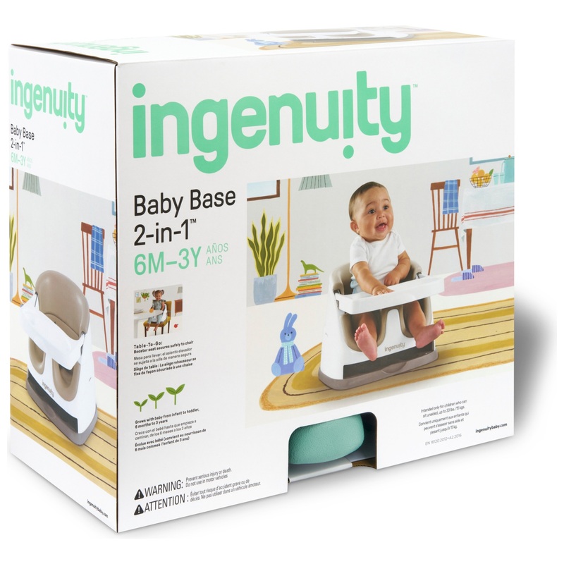 Ingenuity Baby Base 2-in-1 Booster Seat Mist 8 Ingenuity Baby Base 2-in-1 Booster Seat Mist