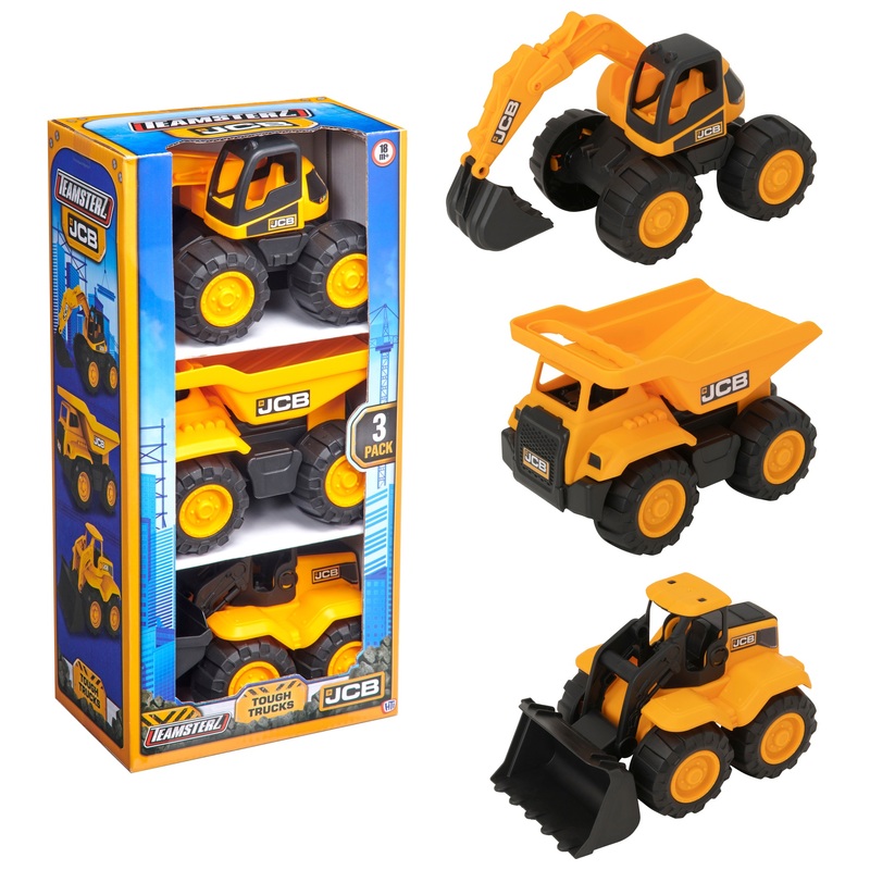 Teamsterz JCB Tough Trucks 3 Pack 3 Teamsterz JCB Tough Trucks 3 Pack
