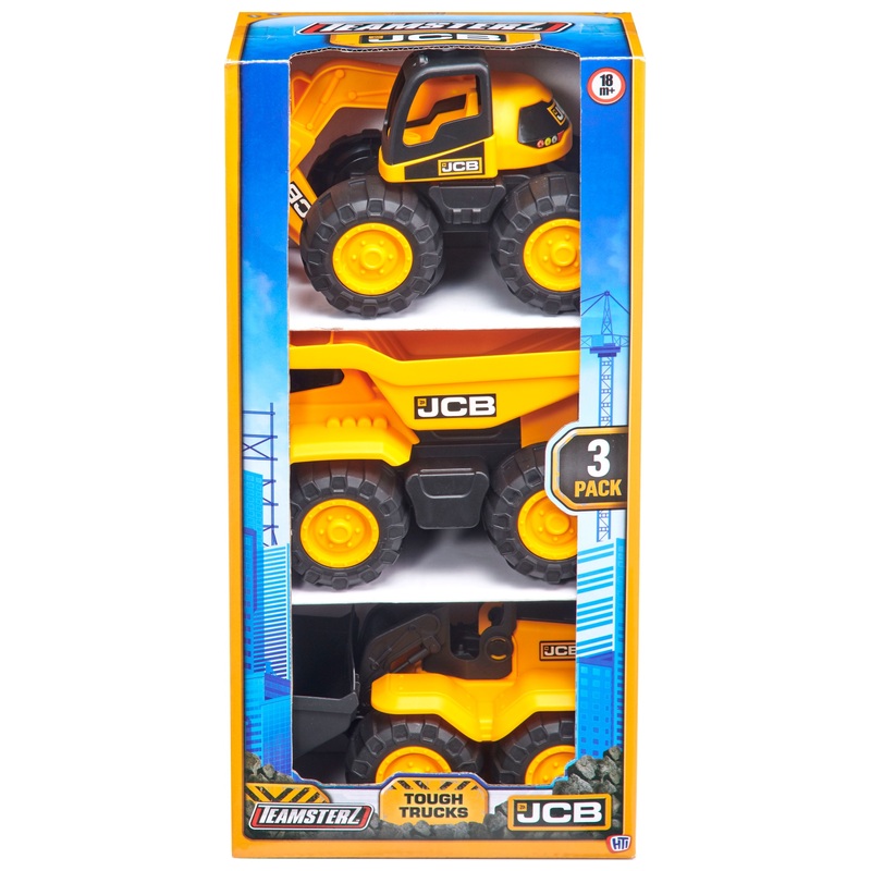 Teamsterz JCB Tough Trucks 3 Pack 4 Teamsterz JCB Tough Trucks 3 Pack