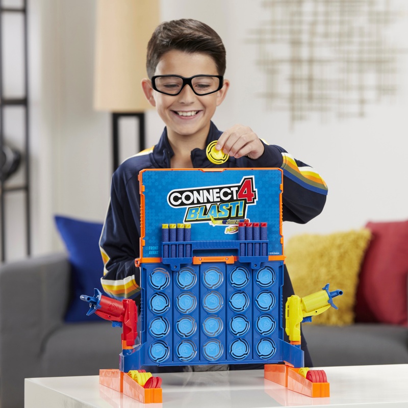 Connect 4 Blast Game with NERF Blasters