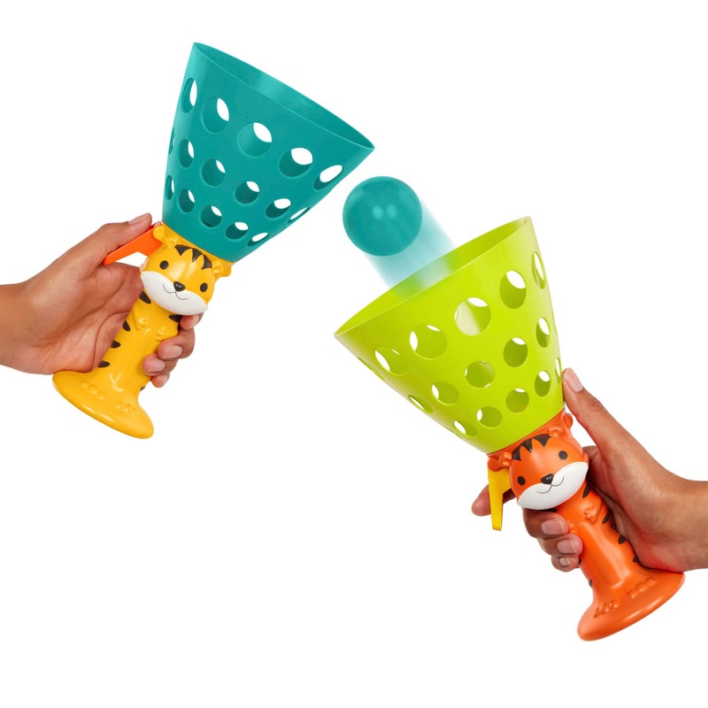 Battat Pop 'n' Launch Tiger Ball Catch Game