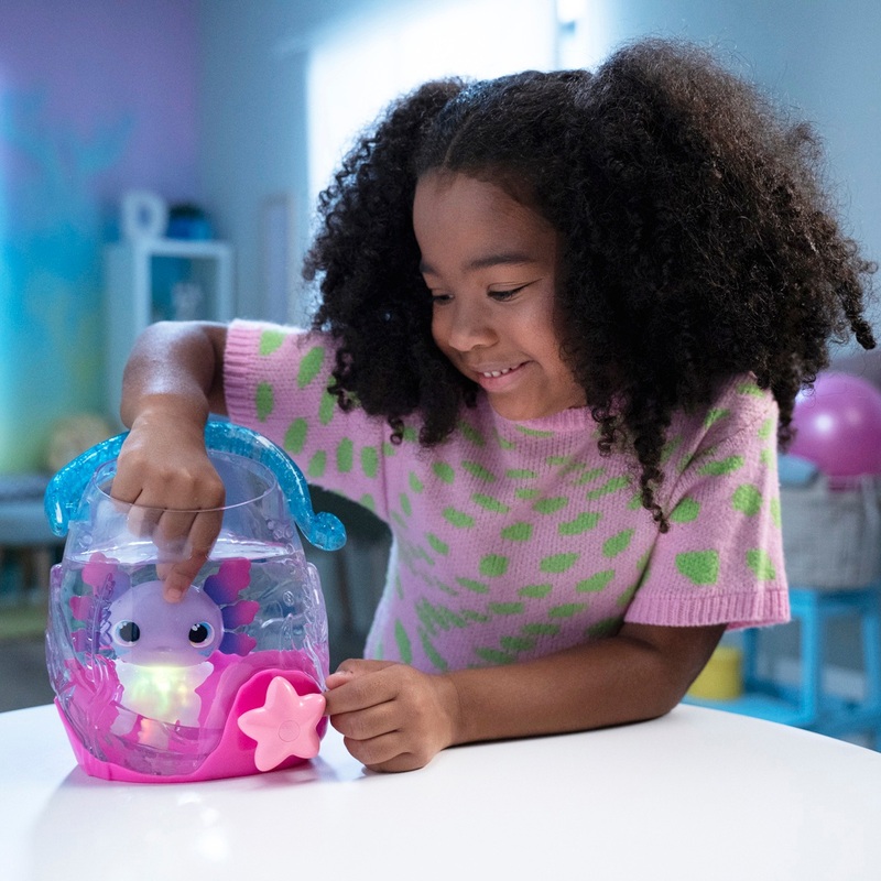 Animagic Let's Glo Axolotl Bubble Reef Set