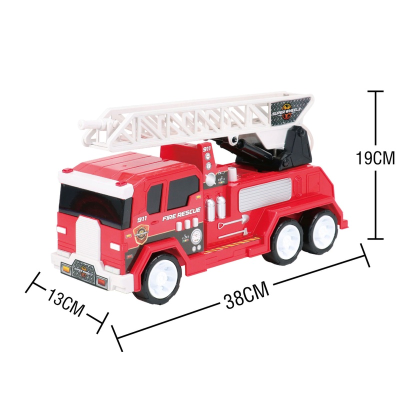 Super Wheelz Lights & Sounds Vehicle Fire Truck
