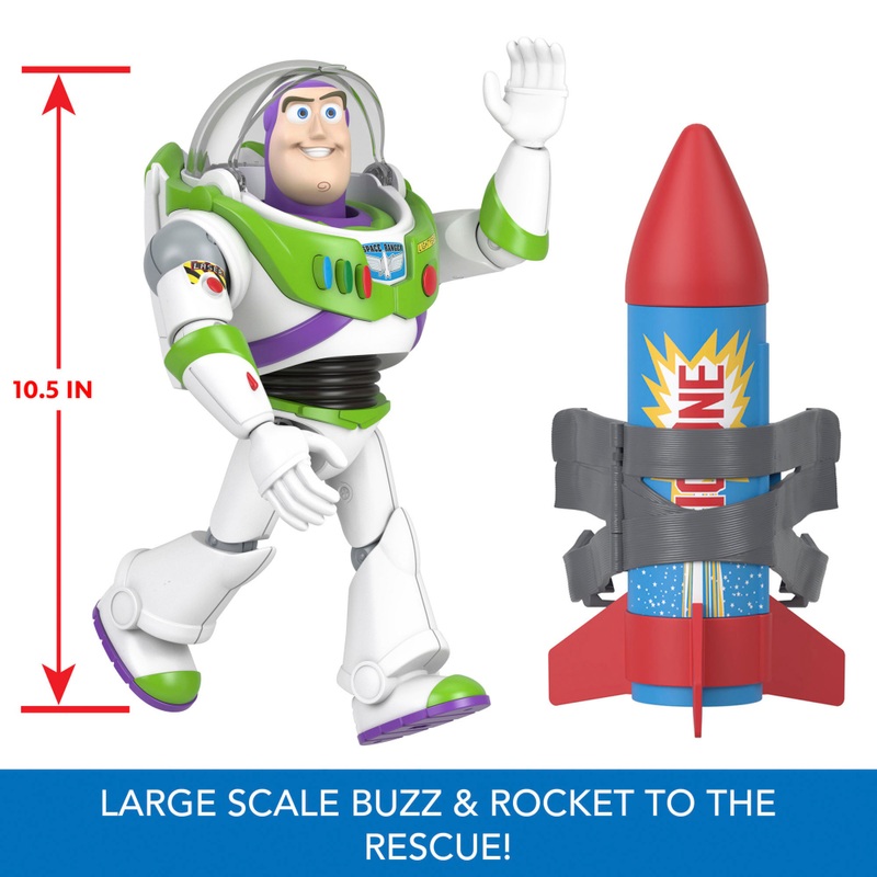 Disney Toy Story Action Figure Buzz Lightyear Rocket Rescue 30cm 3 Disney Toy Story Action Figure Buzz Lightyear Rocket Rescue 30cm
