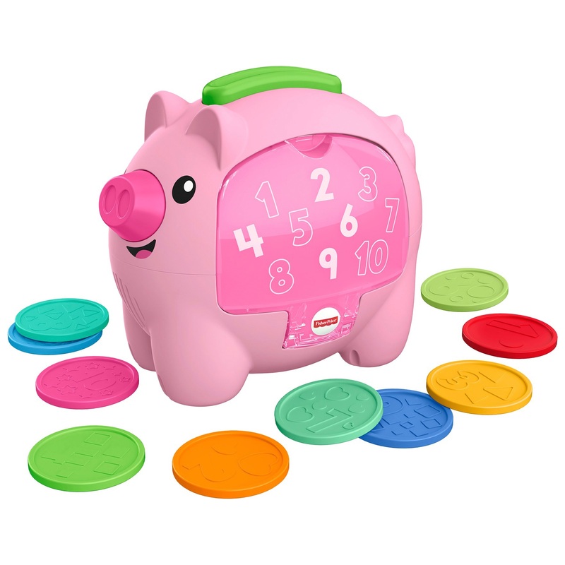 Fisher-Price Baby Toy Laugh & Learn Count & Rumble Piggy Bank 7 Fisher-Price Baby Toy Laugh & Learn Count & Rumble Piggy Bank
