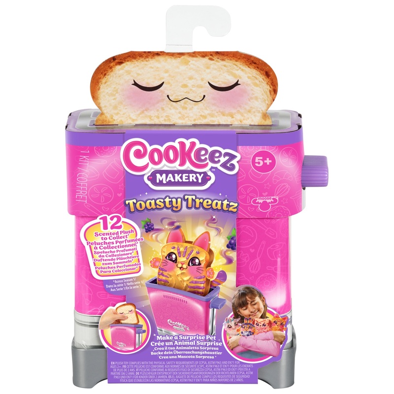 Cookeez Makery Toasty Treatz Surprise Interactive Plush Playset Assortment