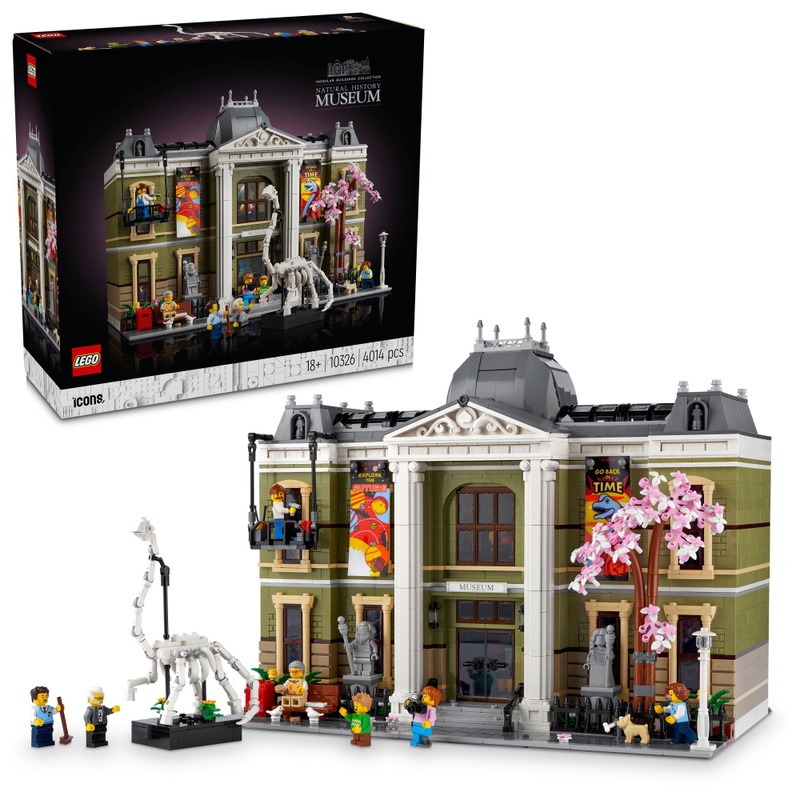 LEGO Icons 10326 Natural History Museum Building Set for Adults