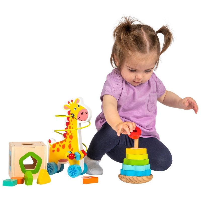 Squirrel Play Wooden Toys 3-in-1 Gift Set 4 Squirrel Play Wooden Toys 3-in-1 Gift Set